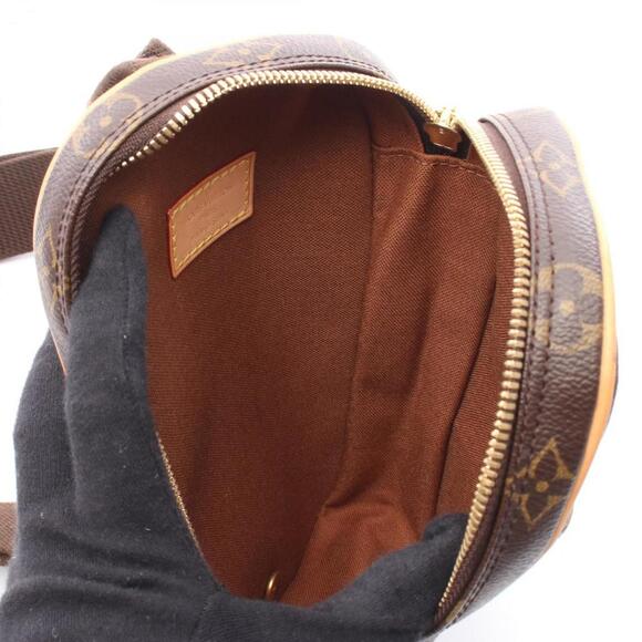 LOUIS VUITTON Brown Monogram Leather Pochette Hobo Bag - Picture 3 of 7